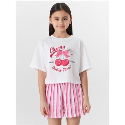 КОМПЛЕКТ ДЛЯ ДЕВОЧЕК (ФУТБОЛКА, ШОРТЫ) 397764