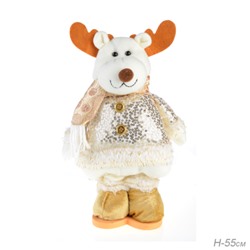 Новогоднее украшение Олень на телескопических ножках 46/55 см / SH014 /уп 72/
