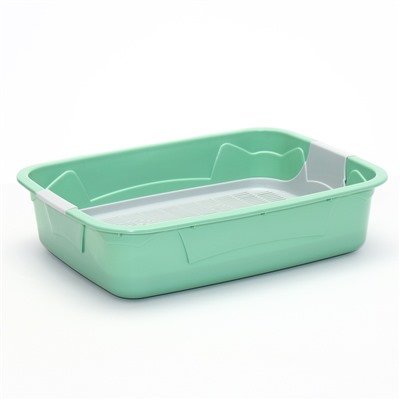 Туалет с сеткой, 44×33×11.5 см, серый, оливковый