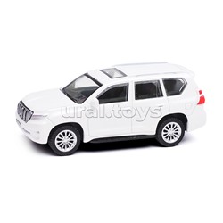Машина металл Toyota Land Cruiser Prado 10,5 см, (белый) инерц, в коробке