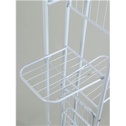 Подставка для цветов Greengo, 7 полок, 43×22×126 см, напольная, металл, белая