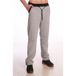 Брюки прямые спортивные Спорт серый меланж распродажа