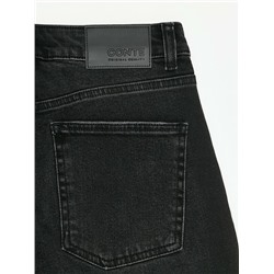 Актуальная коллекция CONTE CON-790 Чёрные джинсы slim с эффектом потёртостей из eco-friendly денима