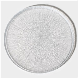 Блюдо сервировочное «Нуук», d=32 см, с бортиком, стекло, прозрачное