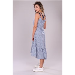 Сарафан женский в полоску на бретелях 11