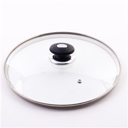 3769-1 Сковорода 28 см с мрам.покр. с крышкой (х6)