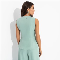 Жилет прямого силуэта, Стильный лидер (мятный)