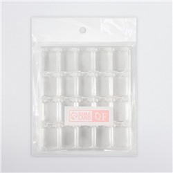 Органайзер для хранения мелочей, 20 ячеек, 14.5×12.5×1.7 см, прозрачный