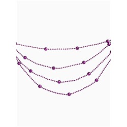 Бусы на ёлку «Шарики», длина 2.7 м, фиолетовые