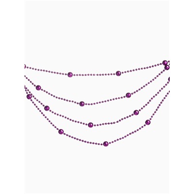 Бусы на ёлку «Шарики», длина 2.7 м, фиолетовые