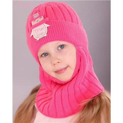 01-11-H Балаклава-шлем для девочки (46-50)