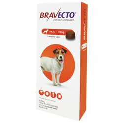 Жевательная таблетка Bravecto для собак 4,5 – 10 кг