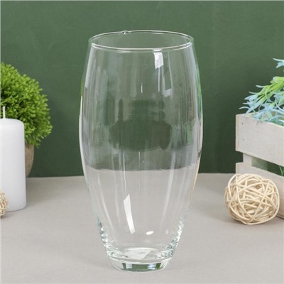 Ваза «Тициано», 1.06 л, d=9 см, h=20 см, стекло, прозрачная