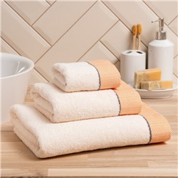 Полотенце махровое Love Life «Бриз» 70×120 см, оранжевый, 100% хл, 500 г/м²