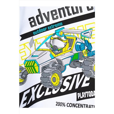 Комплект трикотажный для мальчиков: фуфайка (футболка), шорты PLAYTODAY, 1239630