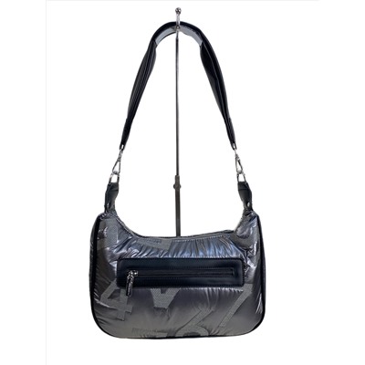 Сумка из болоньи  через плечо, цвет графит