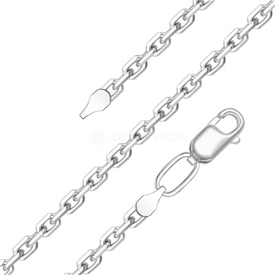 Цепь из серебра родированная - Якорь, 45 см 81080141445 Якорь