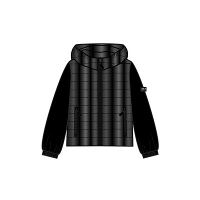 Куртка текстильная с полиуретановым покрытием для девочек