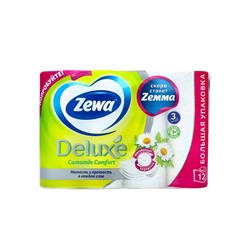 Туалетная бумага Zewa Deluxe Camomile Comfort, 3 слоя, 12 шт.