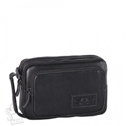 Сумка мужская кожаная 4039-1TR black Tough Ryder