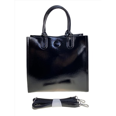 Женская сумка из искусственной кожи, цвет черный