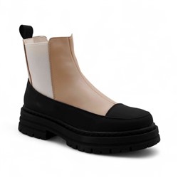 Ботинки G15-8Х черно-бежевые