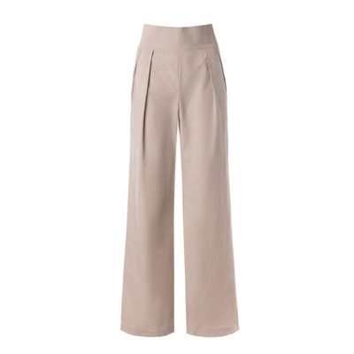 Брюки женские хлопковые MINAKU: Enjoy, серо-розовые, размер 52