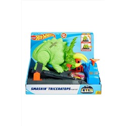 Hot Wheels Сити Игровой набор "Разгневанный трицератопс" MATTEL, 267811