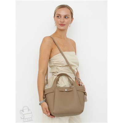 Сумка женская кожаная 52982OS khaki Polina&Eiterou