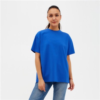 Футболка женская MINAKU OVERSIZE FIT, цвет электрик, размер 42