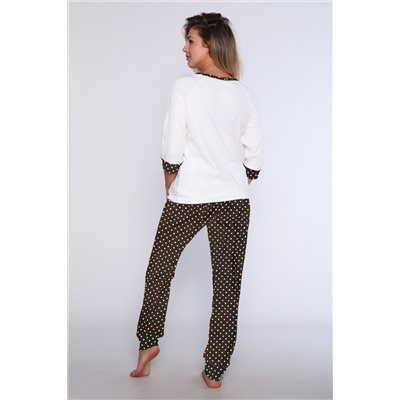 Женский домашний костюм с брюками 66