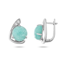 Серьги, амазонит, МЦВ360