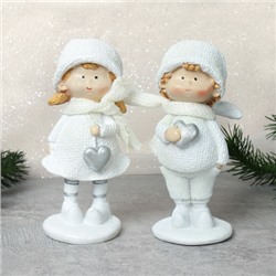 Фигурка Мальчик/Девочка 13 см / W254-1 /уп 72/Новый год