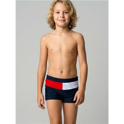 Плавки-шорты трикотажные для мальчиков, средней длины