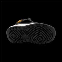 Кроссовки зимние на меху В7187-6 черно белые