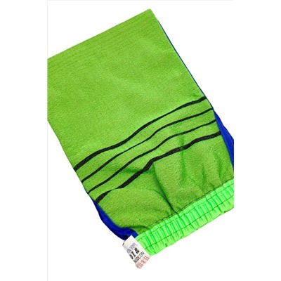 Bath Towel Мочалка-варежка для душа на резинке с пилинг-эффектом, в ассортименте KRISTALLER, 1110934