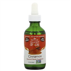 Wisdom Natural, SweetLeaf, Sweet Drops Stevia Sweetener, Cinnamon, 2 fl oz (60 ml)