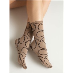 Полиамидные CONTE FANTASY Плотные носки с вывязанным рисунком «My dreams»