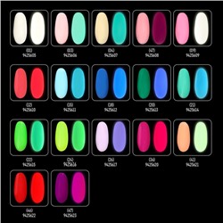 Гель лак для ногтей, люминесцентный, трехфазный, 8 мл, LED/UV, молочный (04)