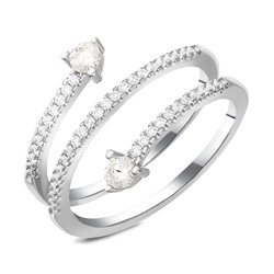 Кольцо, куб.циркон., FYN-17140