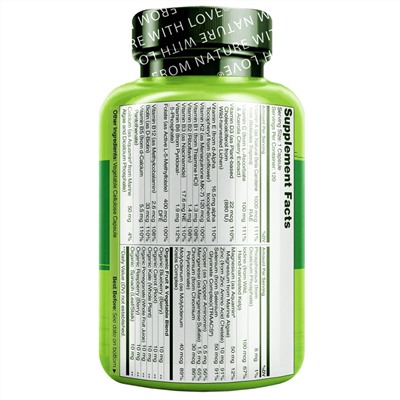 NATURELO, мультивитамины для мужчин, для ежедневного применения, 120 вегетарианских капсул
