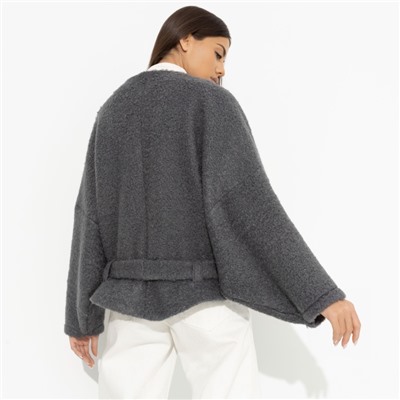 Жакет мягкий с поясом, Короткий разговор