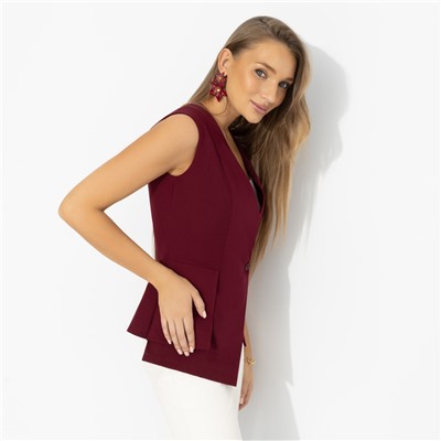 Жилет для уверенности на каждый день, Стильный лидер (бордовый)