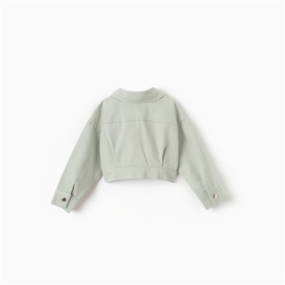 Рубашка верхняя укор. детская «Крошка Я», рост 74-80 см, мятная