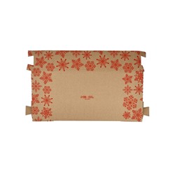 Коробка новогодняя складная «Новогодние шары», бурый, 27×21×9 см