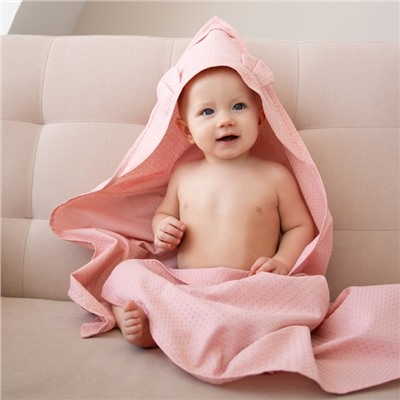 Уголок детский вафельный «Экономь и Я», 90×90 см, хлопок 100%, пудра