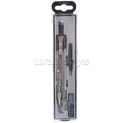 Набор чертежный "Техника" 125 мм 3 предмета пласт.пенал европодвес игольная вставка