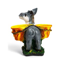 Декоративное кашпо для цветов «Ослик», 26×33×34 см, гипс