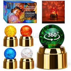 Светильник "Хрустальный шар" (в ассортименте) в коробке