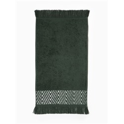 Полотенце махровое LoveLife «Танами» 70×130 см, зелёное, 100% хлопок, 430 г/м²